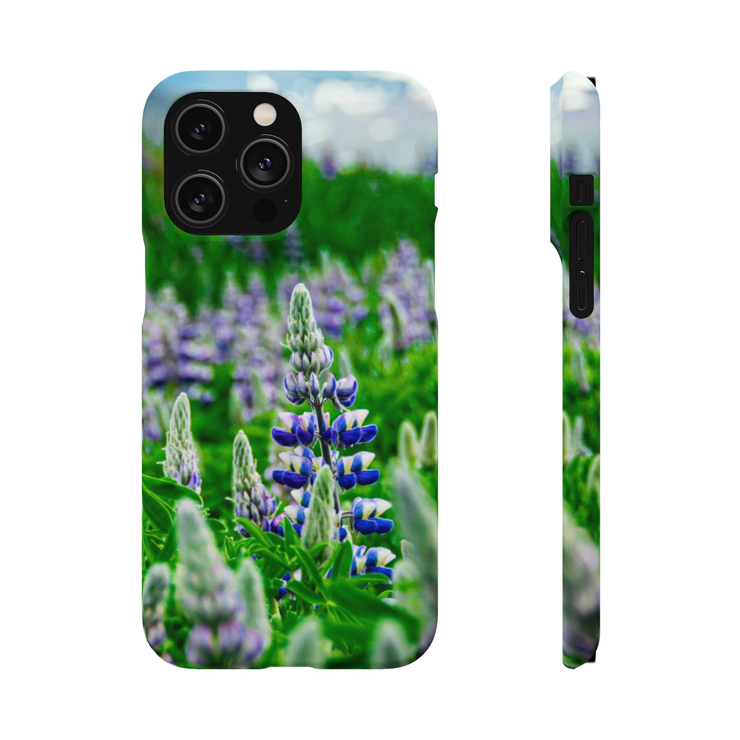 Glowing Lupin with Mountains - Phone Case