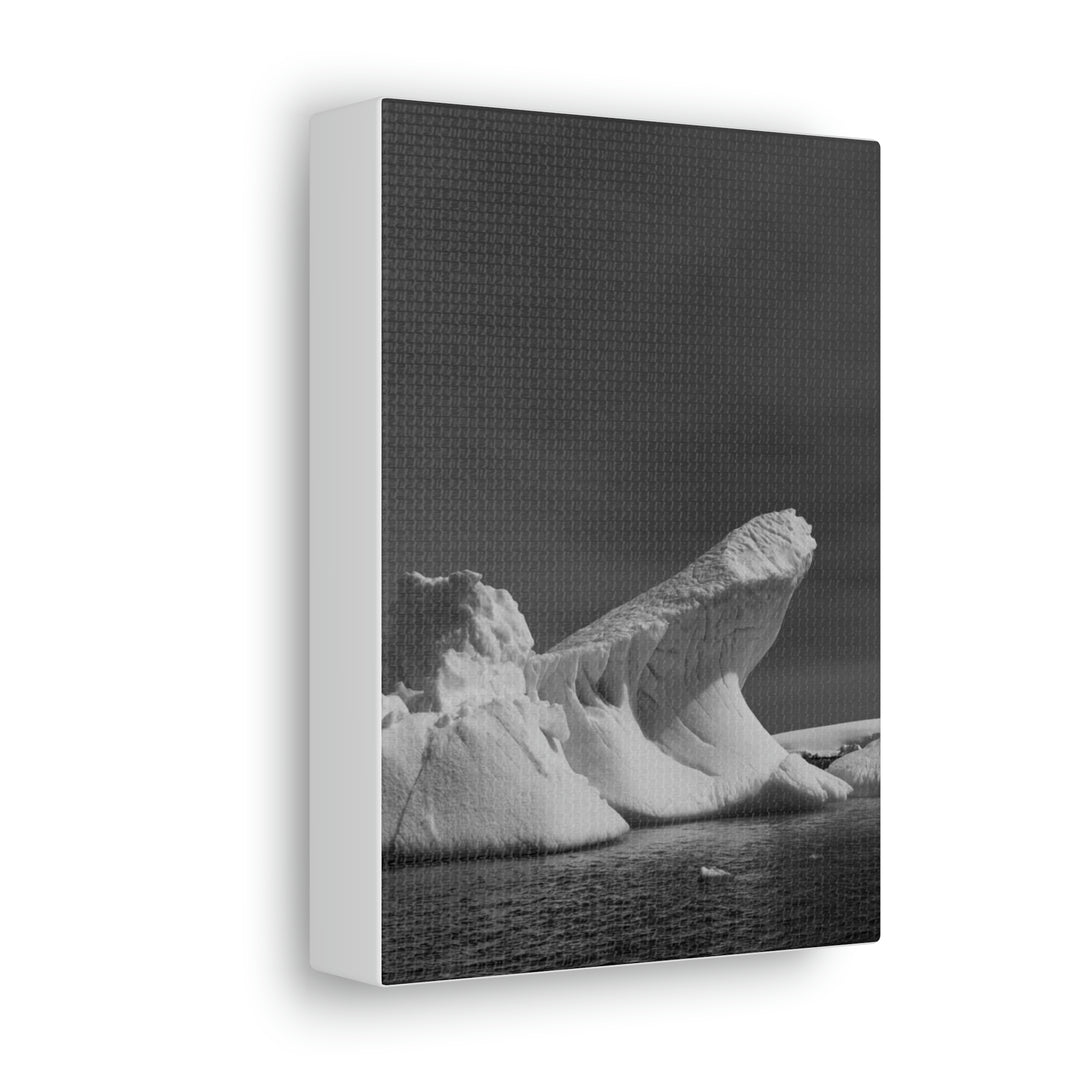 The Angles of an Iceberg in Black and White - Canvas