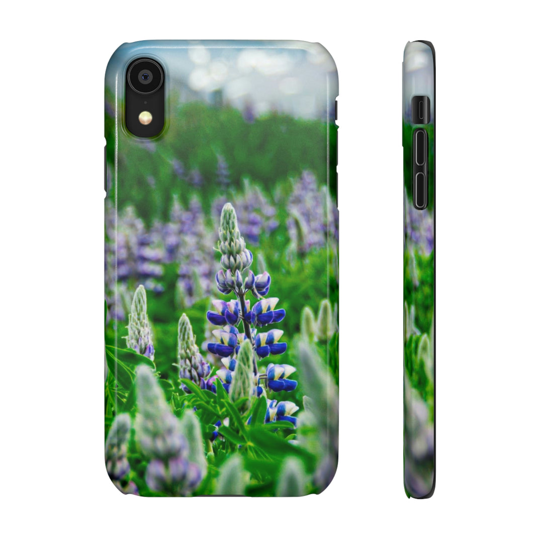 Glowing Lupin with Mountains - Phone Case