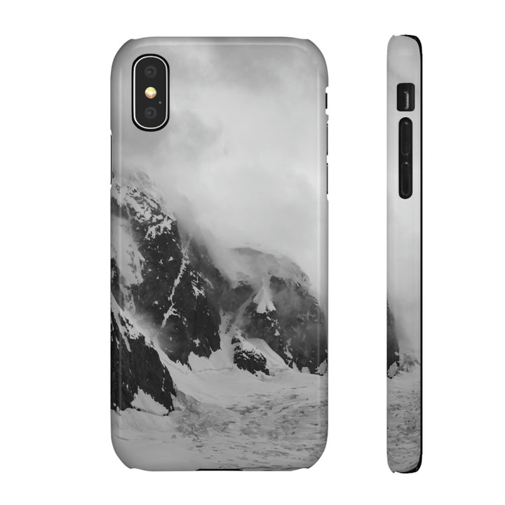 The Mist Descends in Black and White - Phone Case