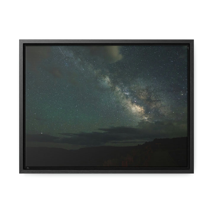 Milky Way Through the Clouds Part 2 - Canvas with Frame