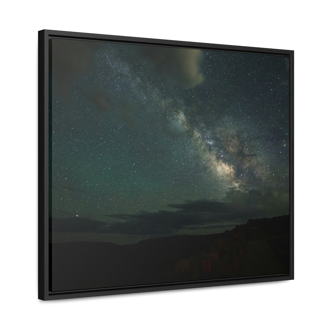 Milky Way Through the Clouds Part 2 - Canvas with Frame