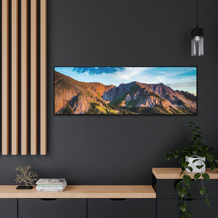 Fading Mountain Light - Canvas with Frame