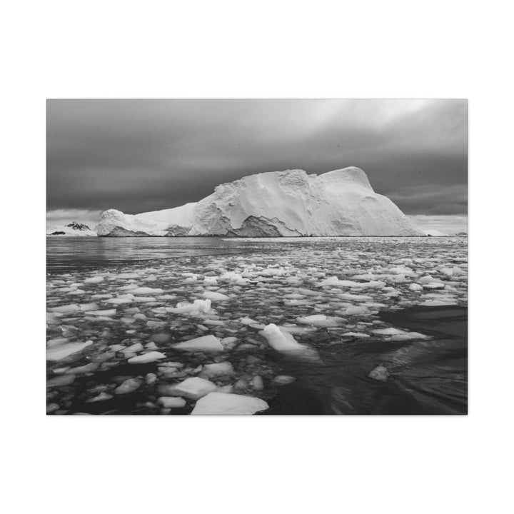 Lane of Ice In Black and White - Canvas