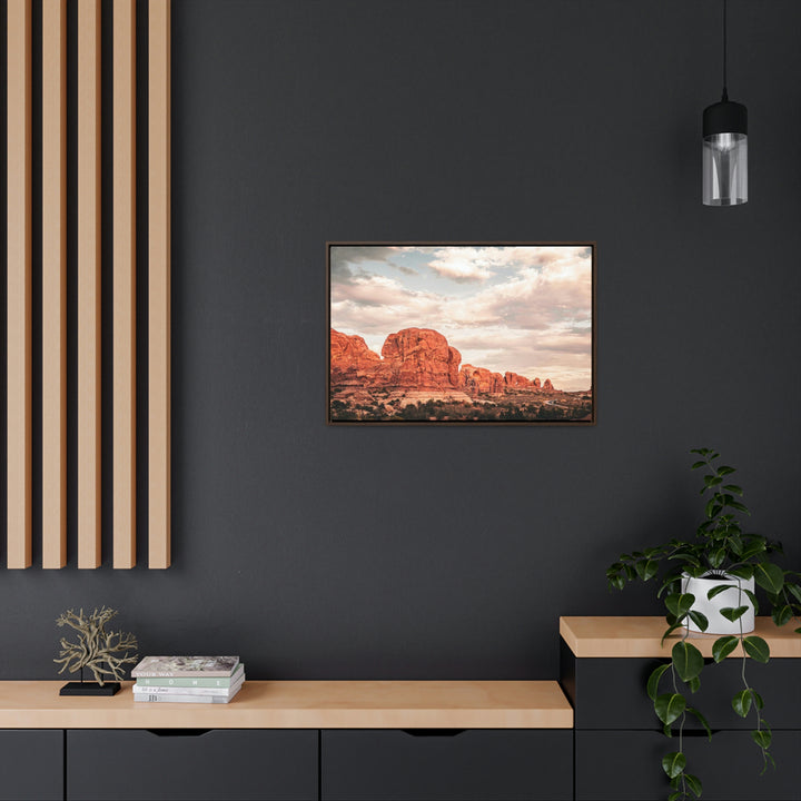 A Desert Sunset - Canvas with Frame