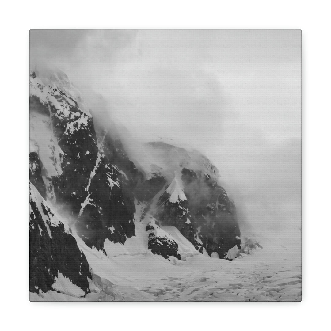 The Mist Descends in Black and White - Canvas