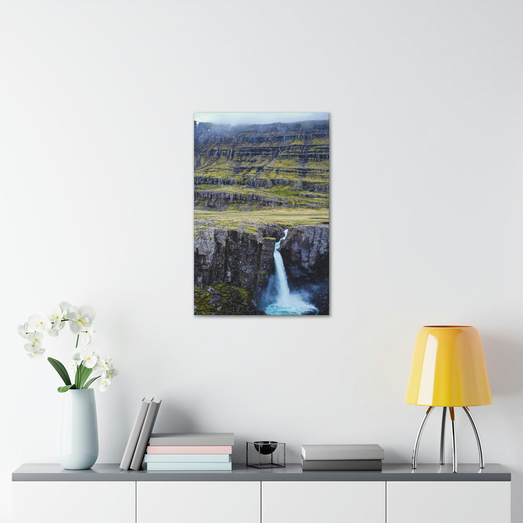 A Remote Waterfall - Canvas