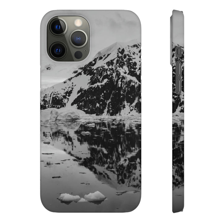 Reflected Calm in Black and White - Phone Case