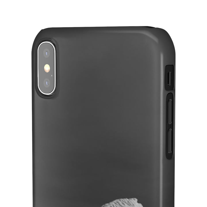 The Angles of an Iceberg in Black and White - Phone Case