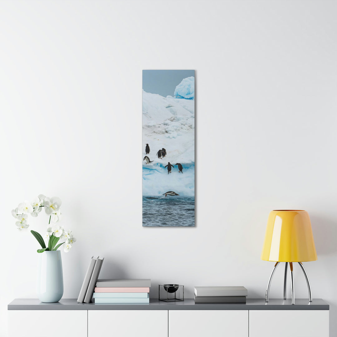 Porpoising Penguin - Canvas