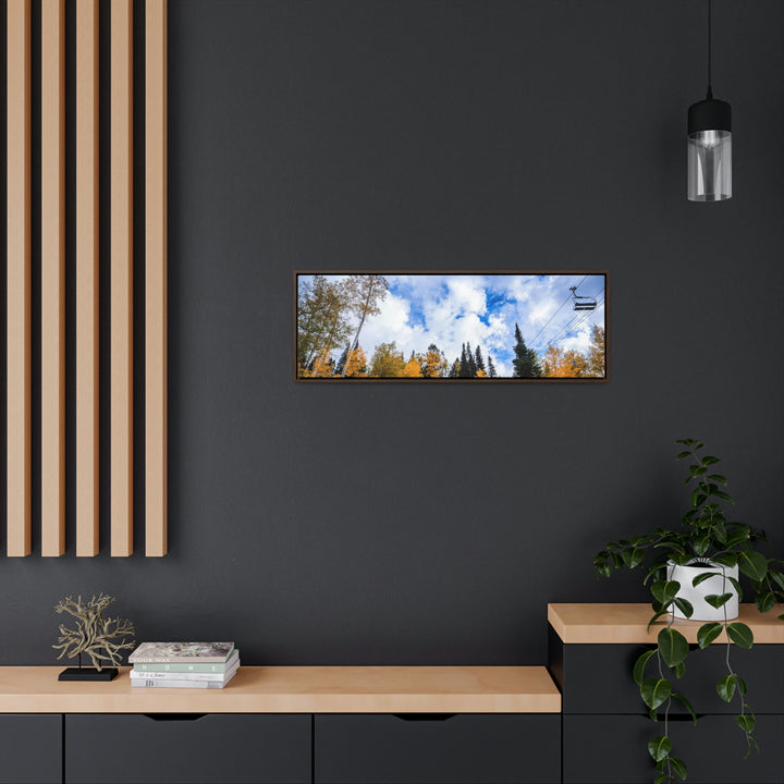 Chairlift in Suspension - Canvas with Frame