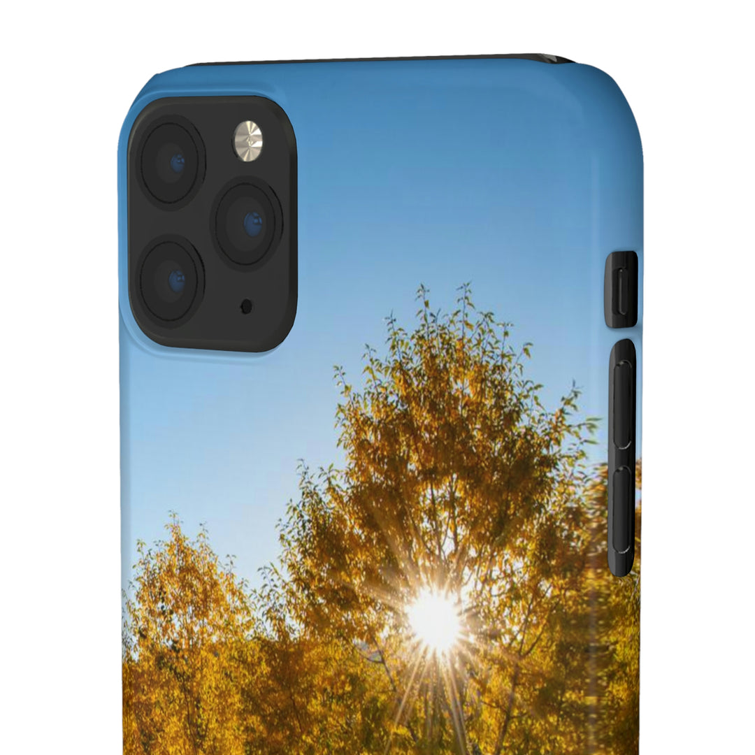 Sun Through the Aspens - Phone Case