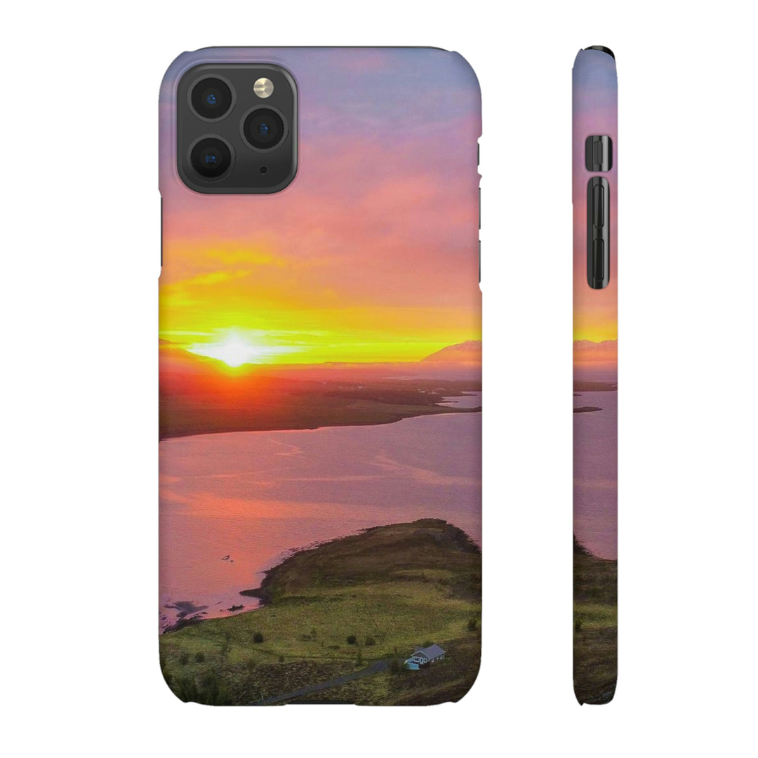 Sunset Over the Fjord Part 1 - Phone Case