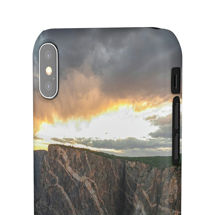 Painted Wall at Sunset Part 1 - Phone Case