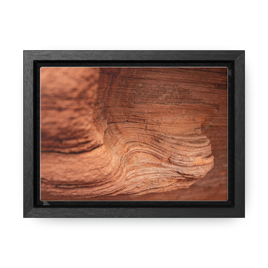 Sedimentary Rock Curves - Canvas with Frame