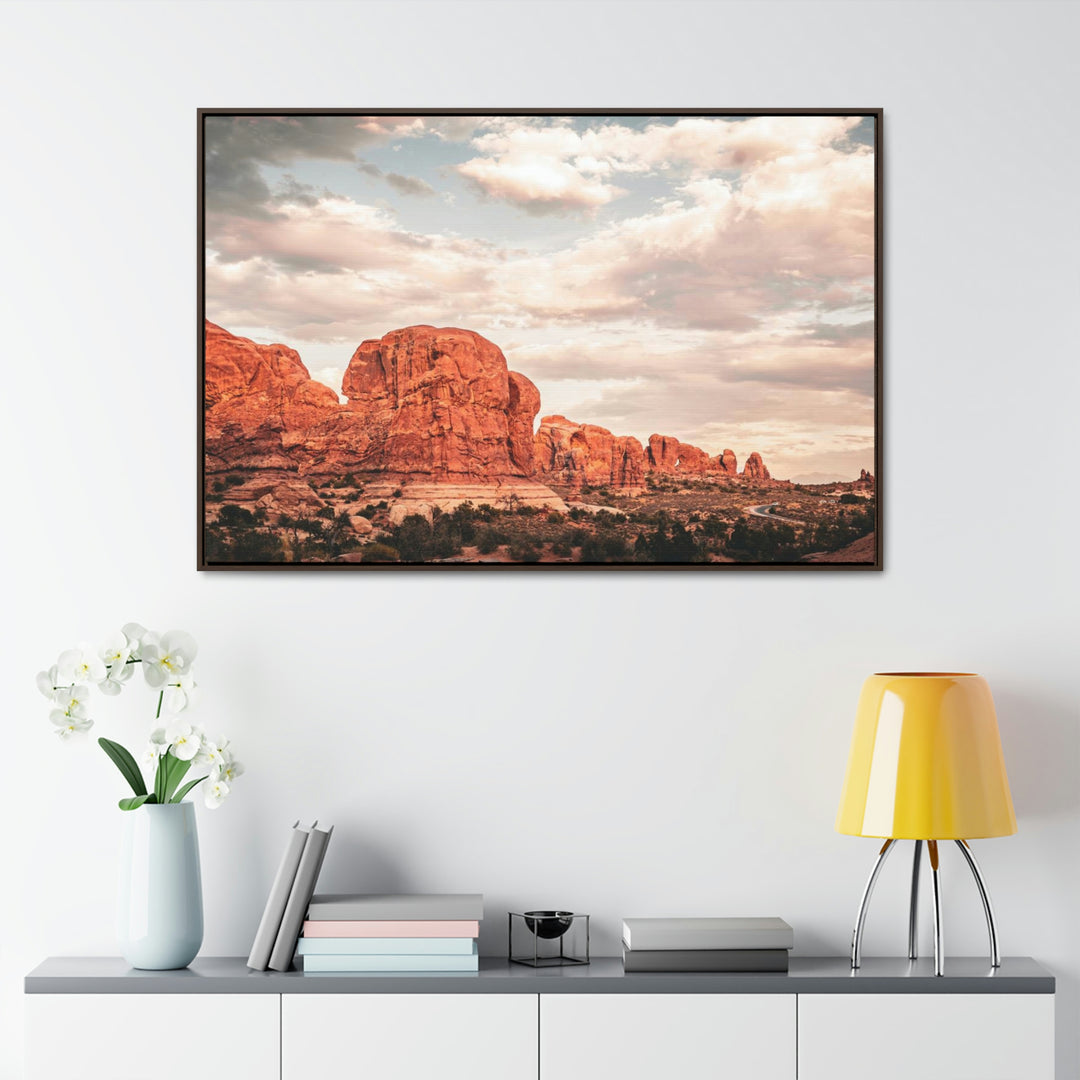 A Desert Sunset - Canvas with Frame