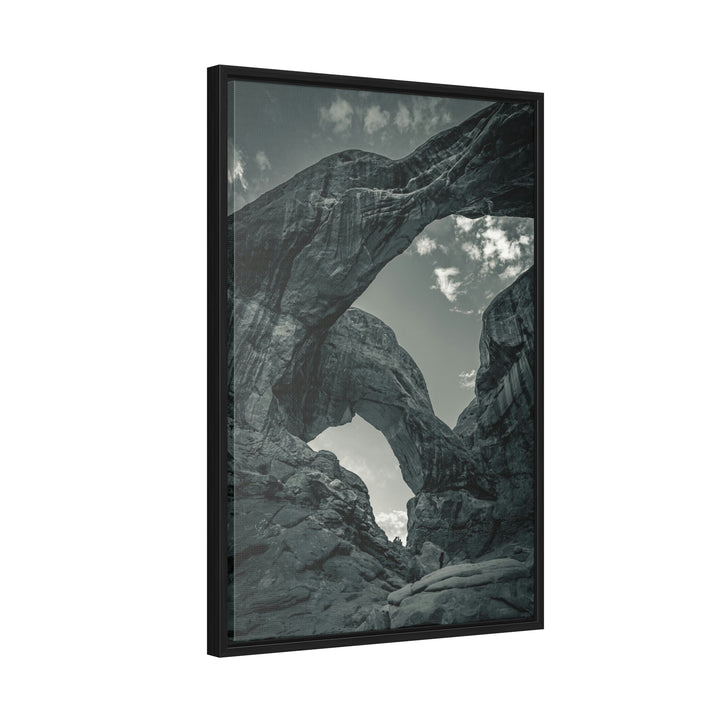 Natural Frames Part 4 in Black and White - Canvas with Frame