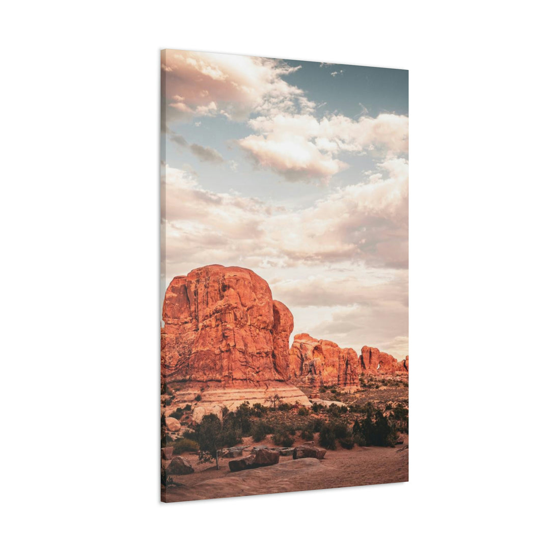 A Desert Sunset - Canvas