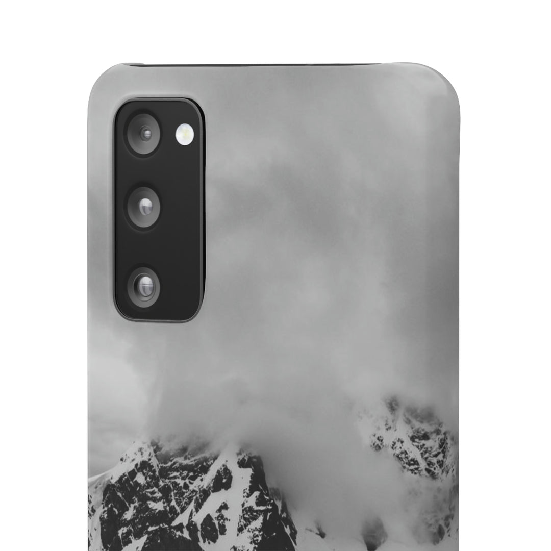 Peaceful Anchoring in Black and White - Phone Case