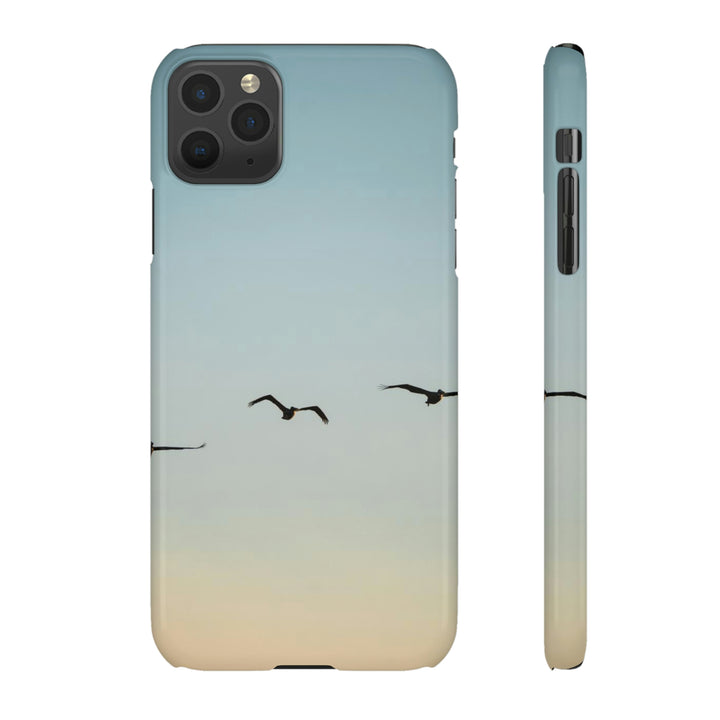 Brown Pelicans in Flight - Phone Case