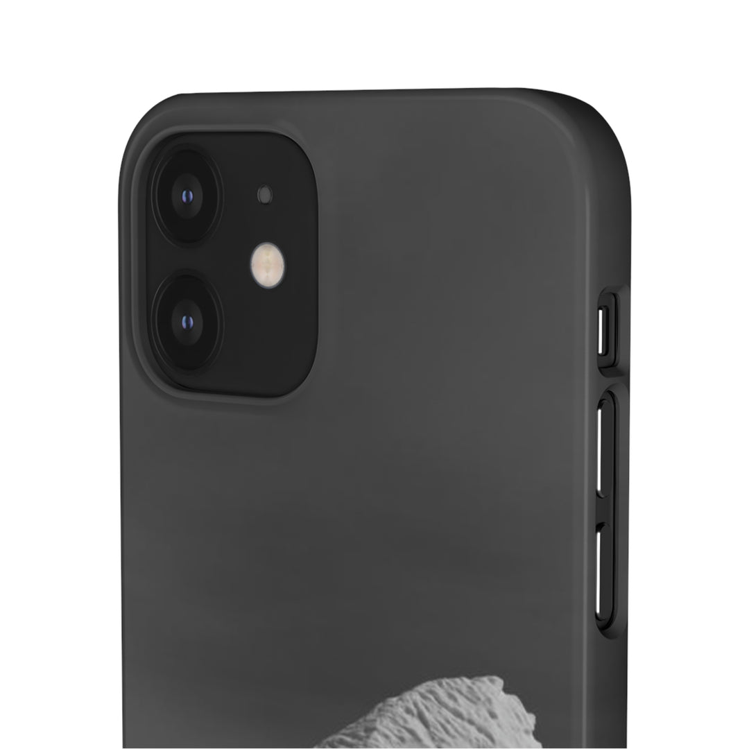 The Angles of an Iceberg in Black and White - Phone Case