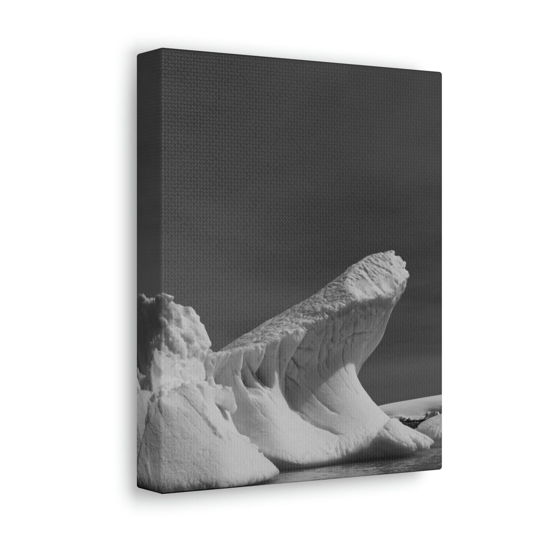 The Angles of an Iceberg in Black and White - Canvas