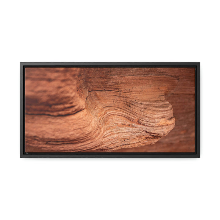 Sedimentary Rock Curves - Canvas with Frame