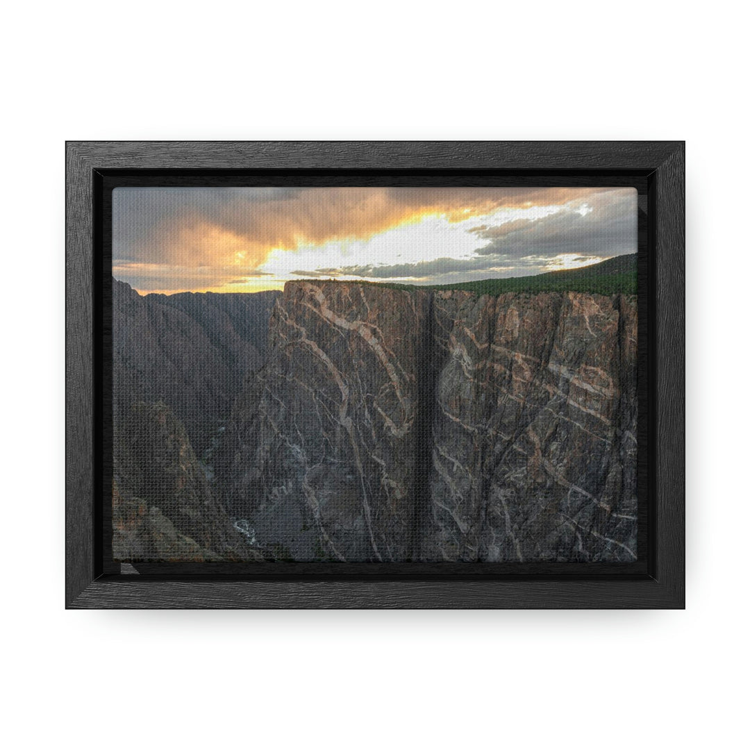 Painted Wall at Sunset Part 1 - Canvas with Frame