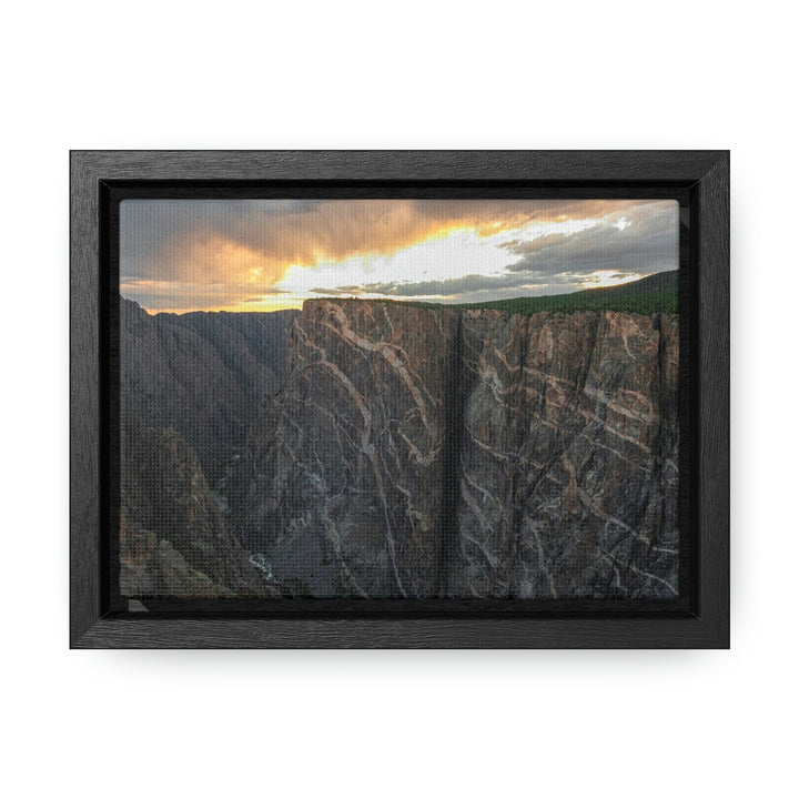 Painted Wall at Sunset Part 1 - Canvas with Frame