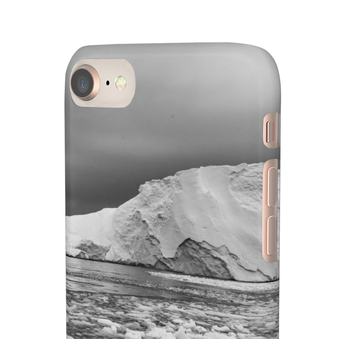 Lane of Ice In Black and White - Phone Case