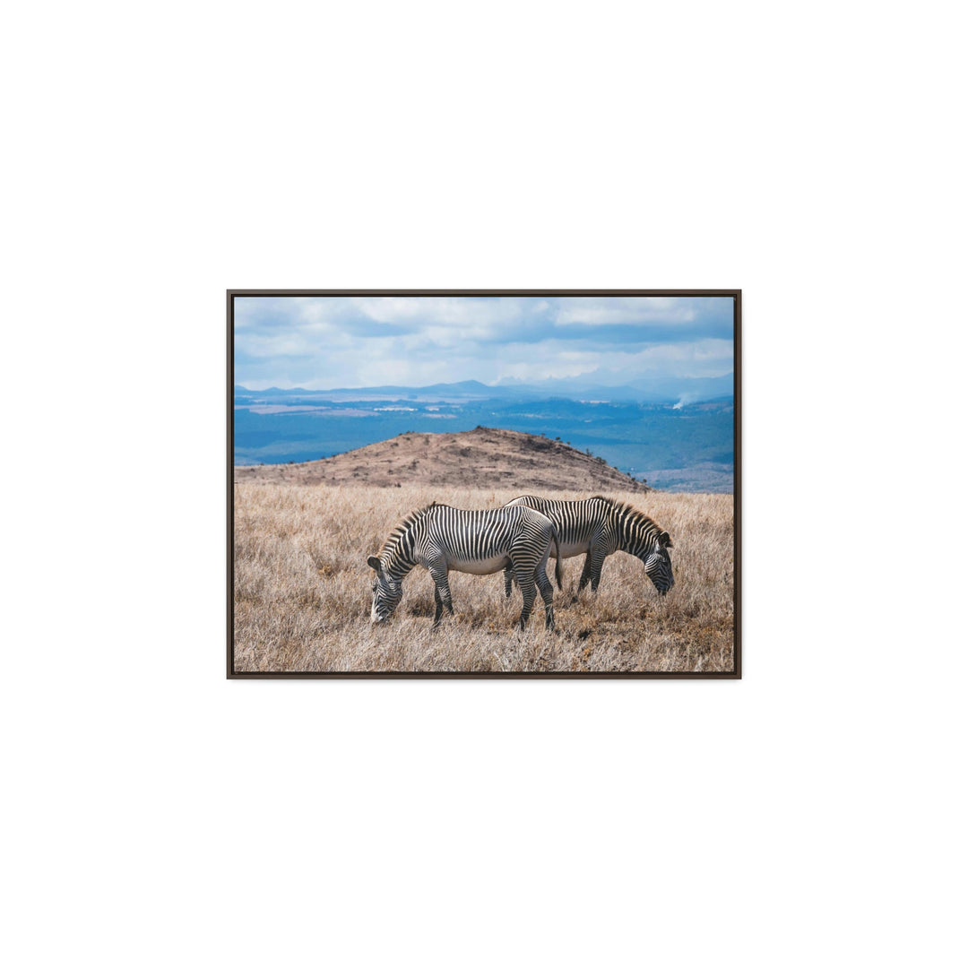 Zebra-Striped Expanse - Canvas With Frame