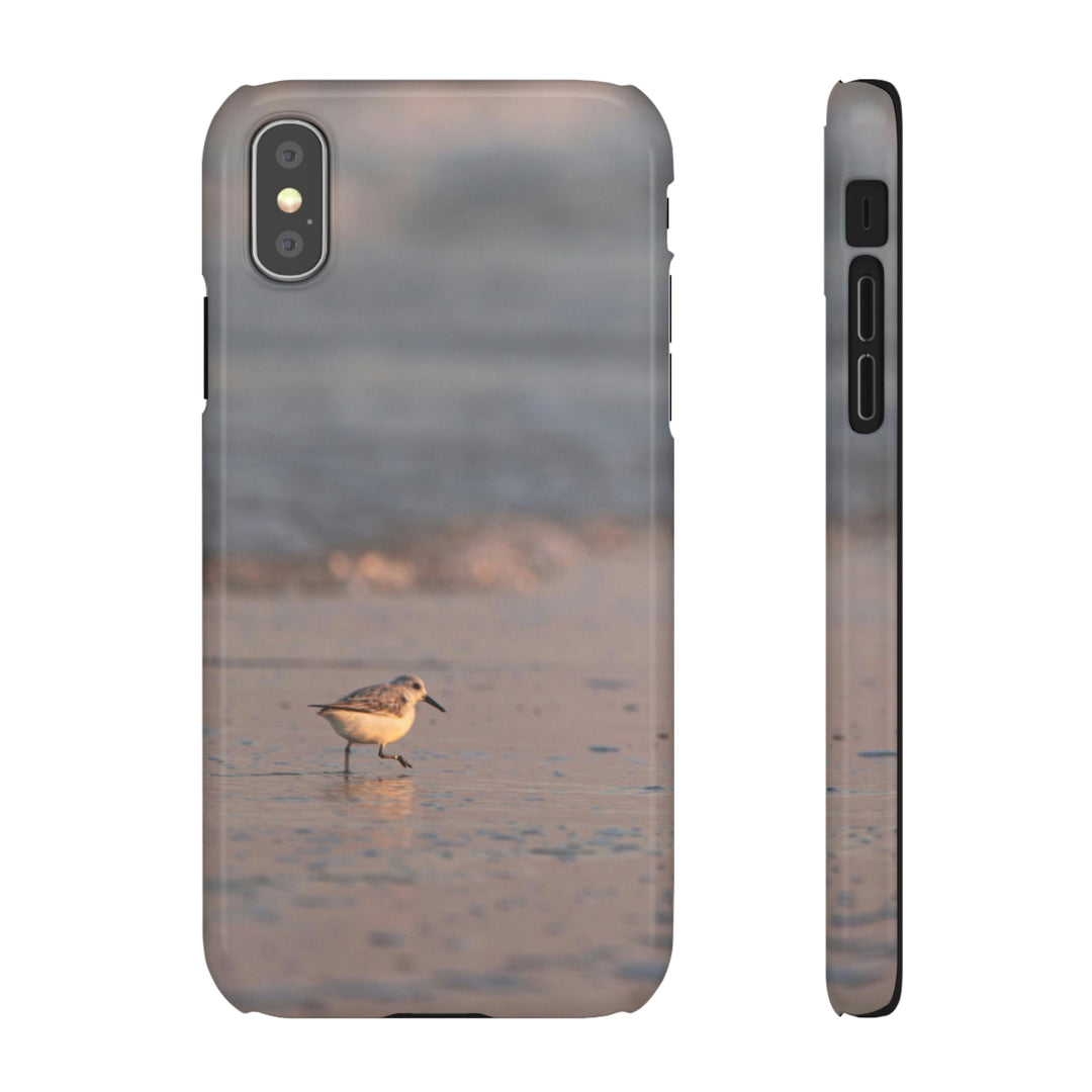 Sanderling in Soft Dusk Light - Phone Case