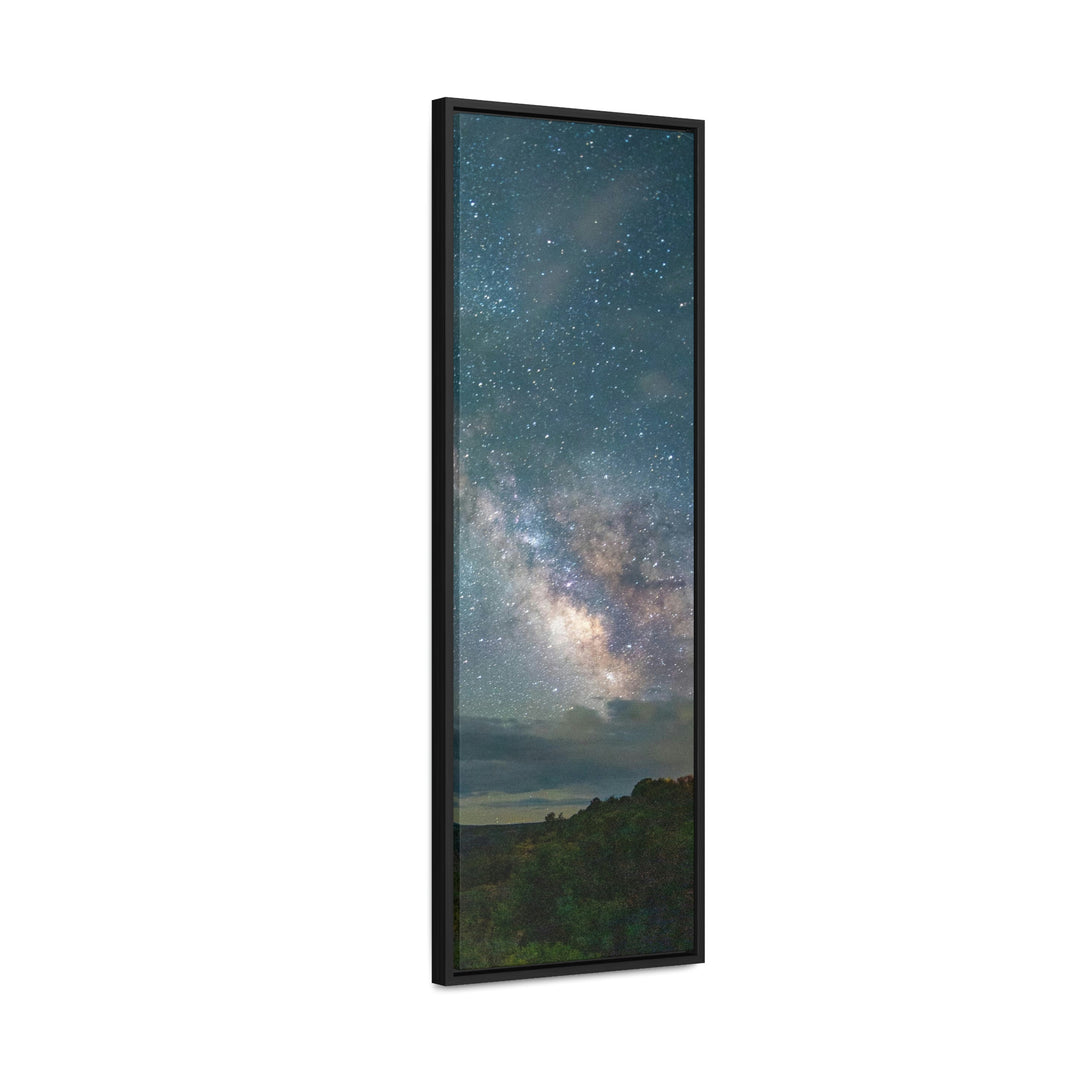 Milky Way Through the Clouds Part 1 - Canvas with Frame