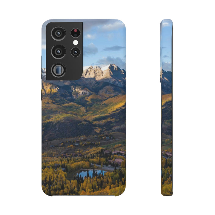 Glowing Mountainside - Phone Case