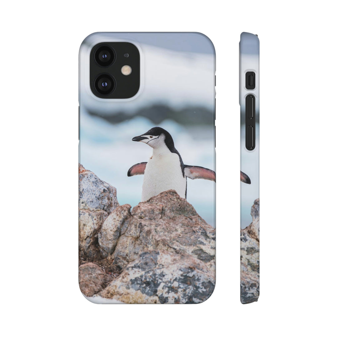 Stretched Penguin - Phone Case