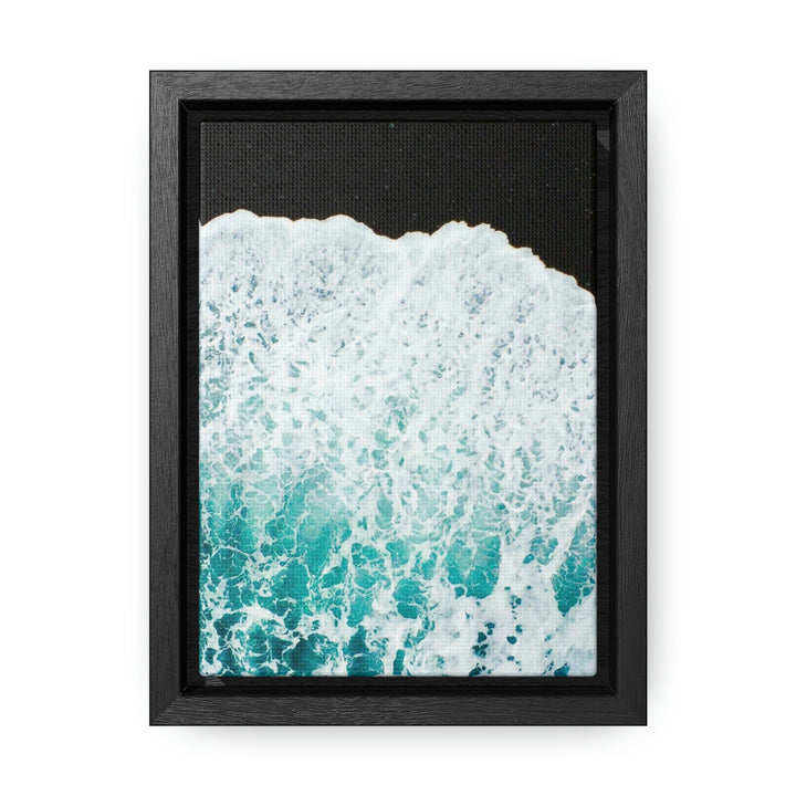 A Wave on Volcanic Sand - Canvas with Frame