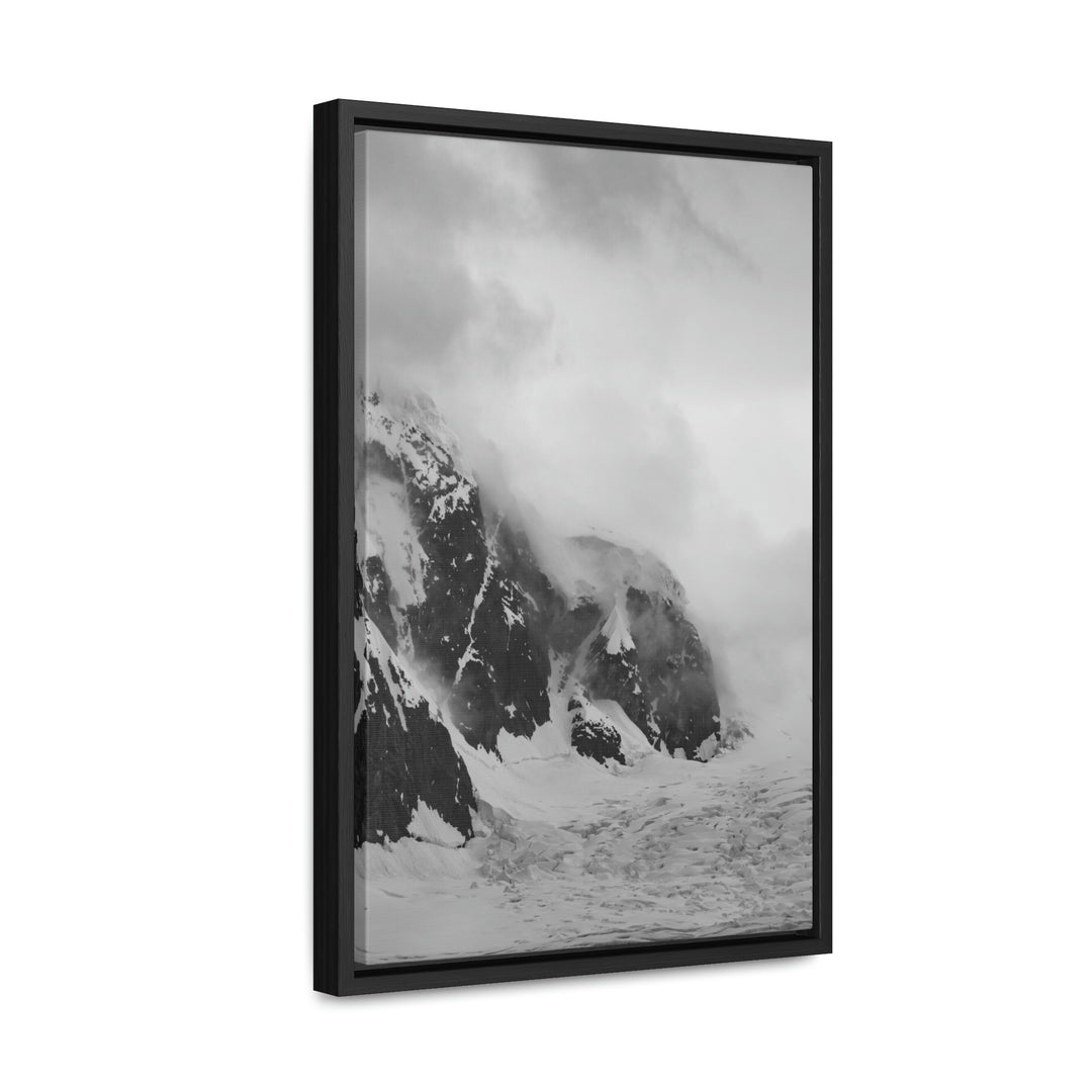 The Mist Descends in Black and White - Canvas with Frame