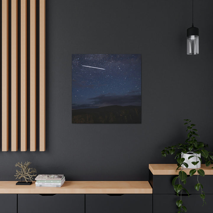 Starlink Above the Canyon - Canvas