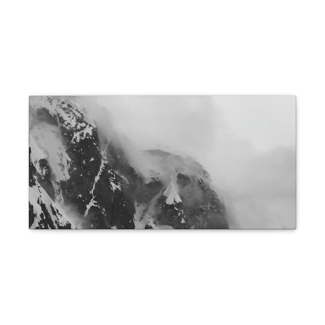 The Mist Descends in Black and White - Canvas