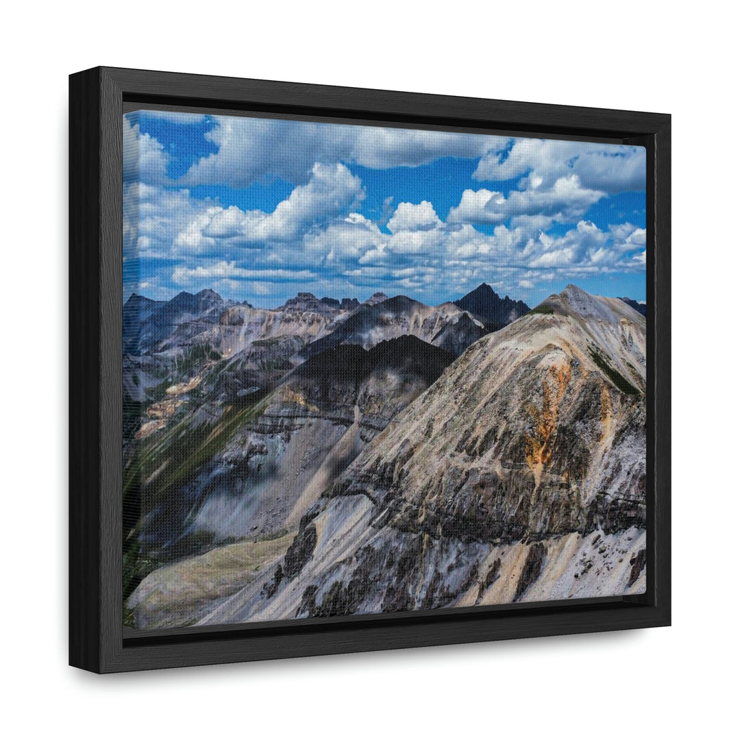 Imogene Pass From the Air - Canvas with Frame