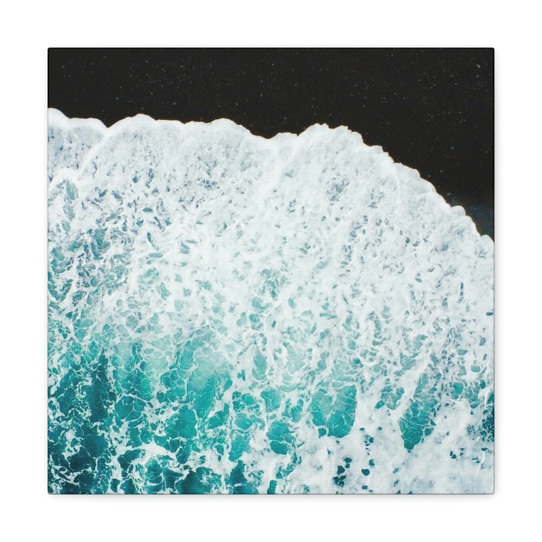 A Wave on Volcanic Sand - Canvas