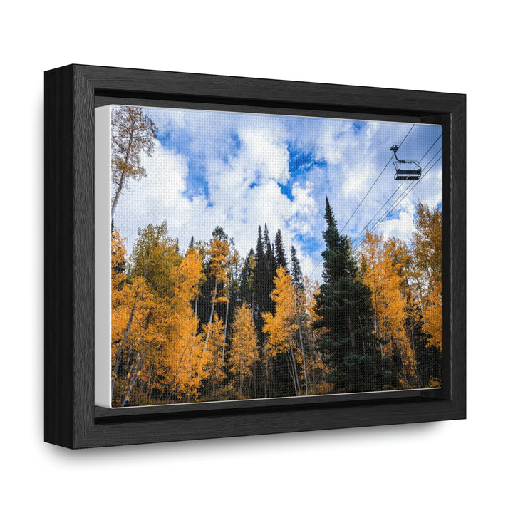 Chairlift in Suspension - Canvas with Frame