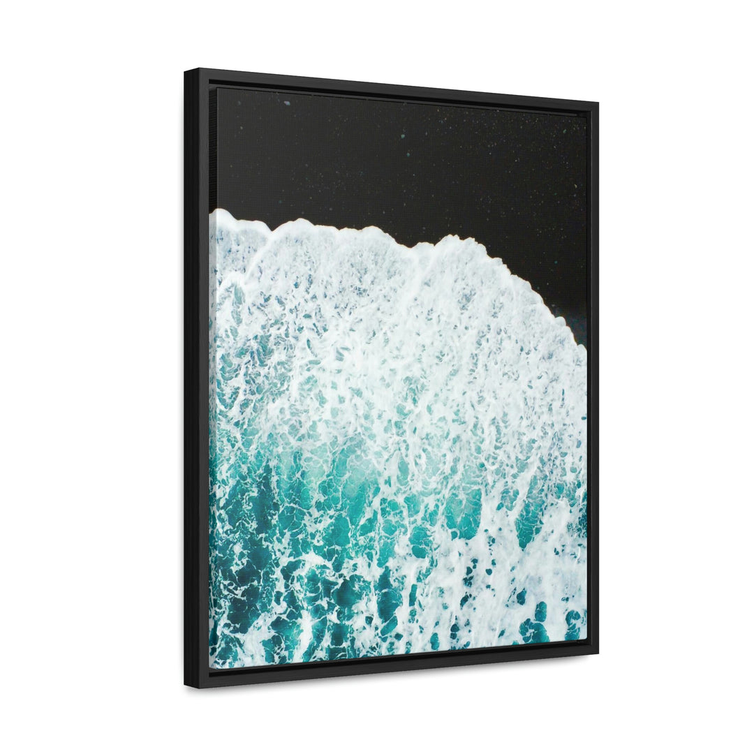 A Wave on Volcanic Sand - Canvas with Frame