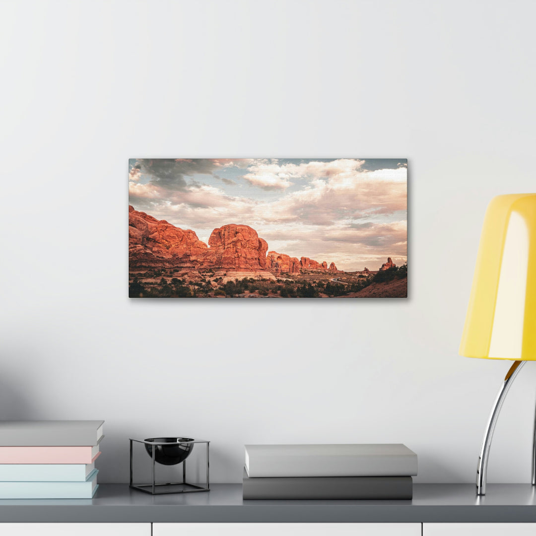 A Desert Sunset - Canvas