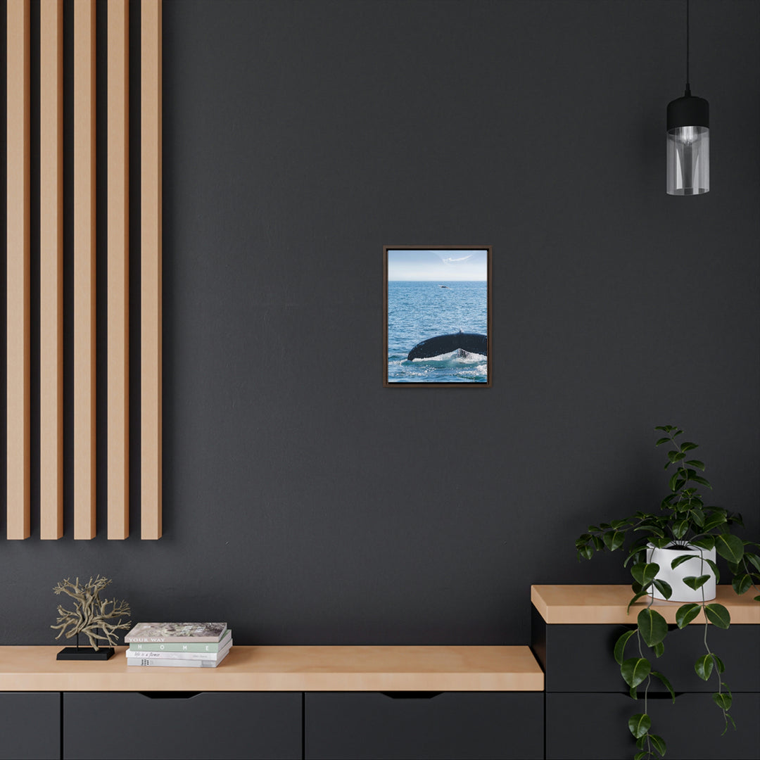 A Whale and A Mountain - Canvas with Frame