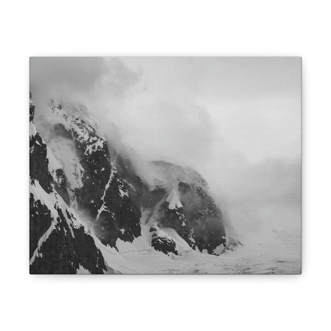 The Mist Descends in Black and White - Canvas