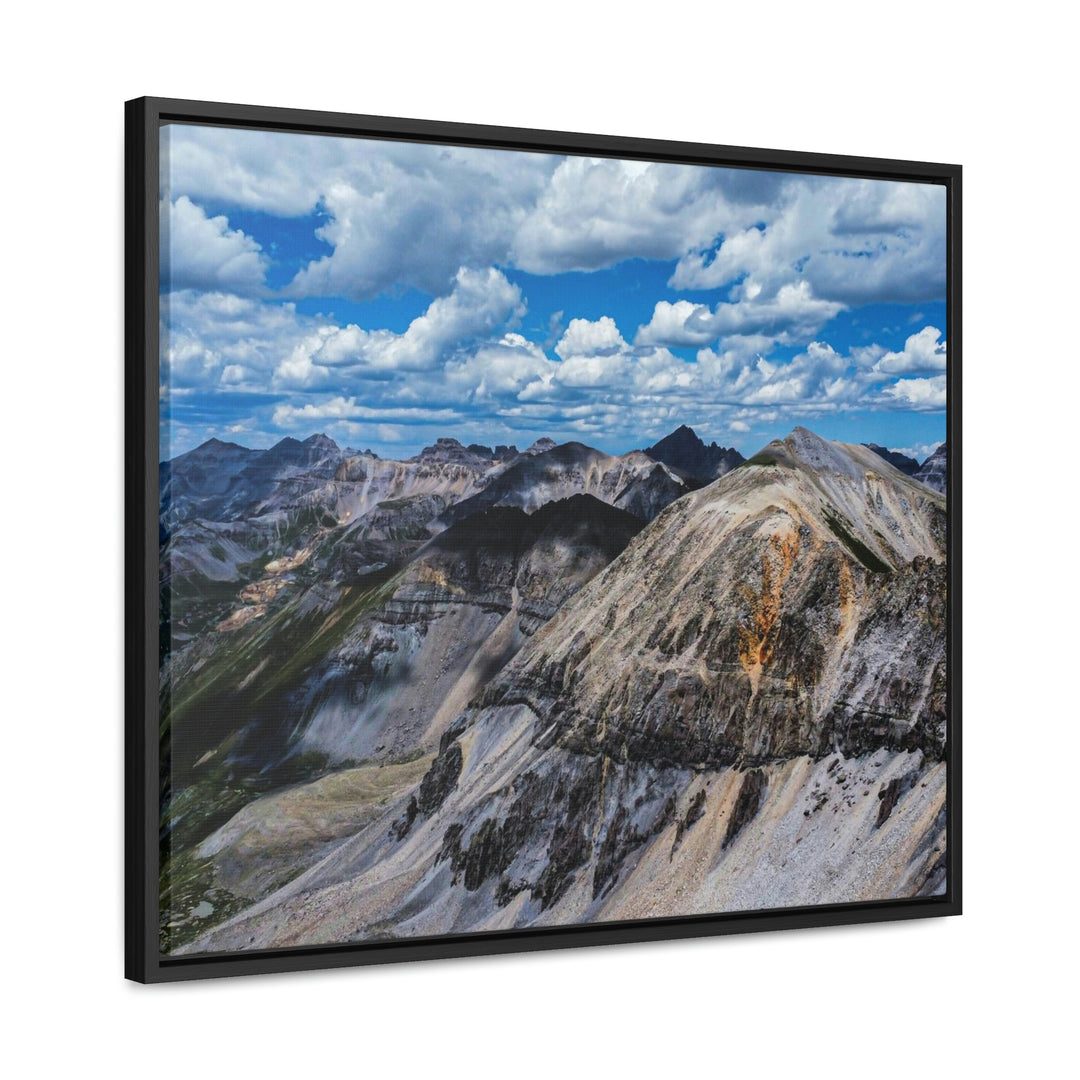 Imogene Pass From the Air - Canvas with Frame