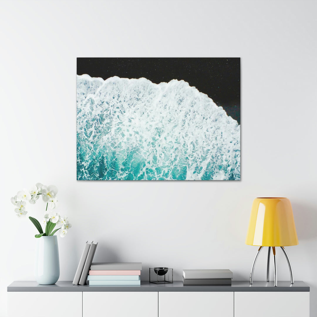 A Wave on Volcanic Sand - Canvas