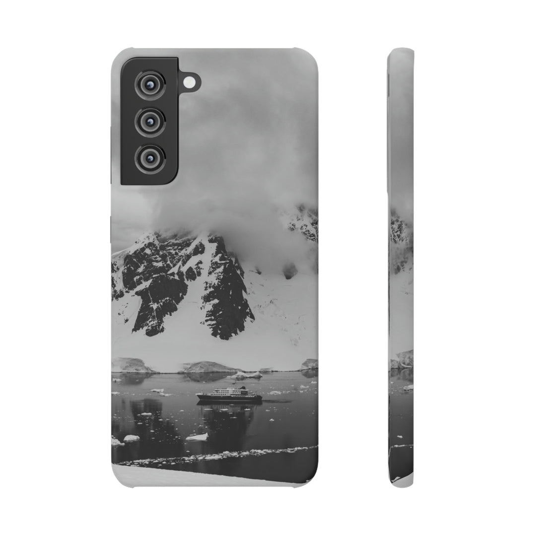 Peaceful Anchoring in Black and White - Phone Case