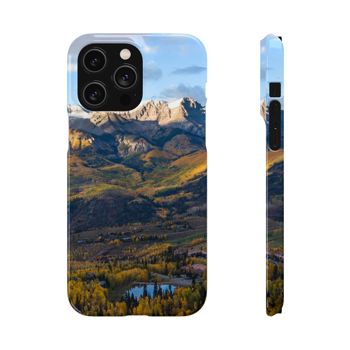 Glowing Mountainside - Phone Case